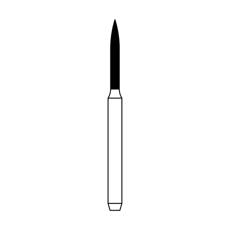 FG Diamond Burs 862.012C Coarse Cylindrical Ogival Tip Long STERILE PK25 10.155.4112C Denfinity